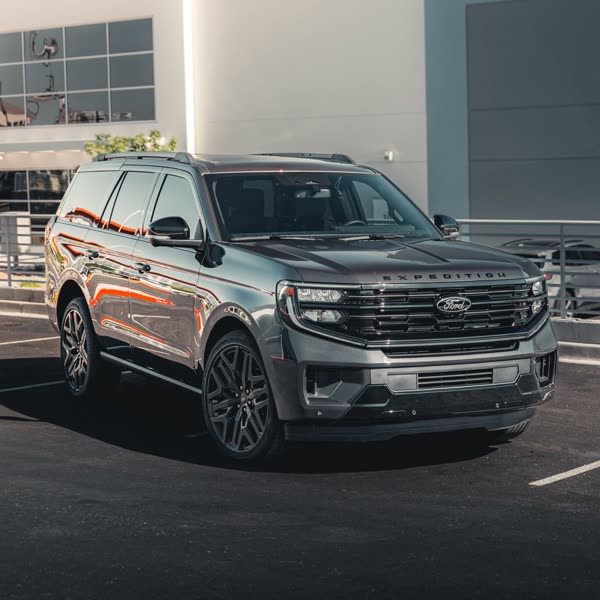 2026 Ford Expedition after full window tint and a frontal PPF package